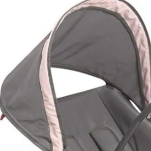 Tecido De Capota Para Carrinho Galzerano Riviera Cinza Com Rosa