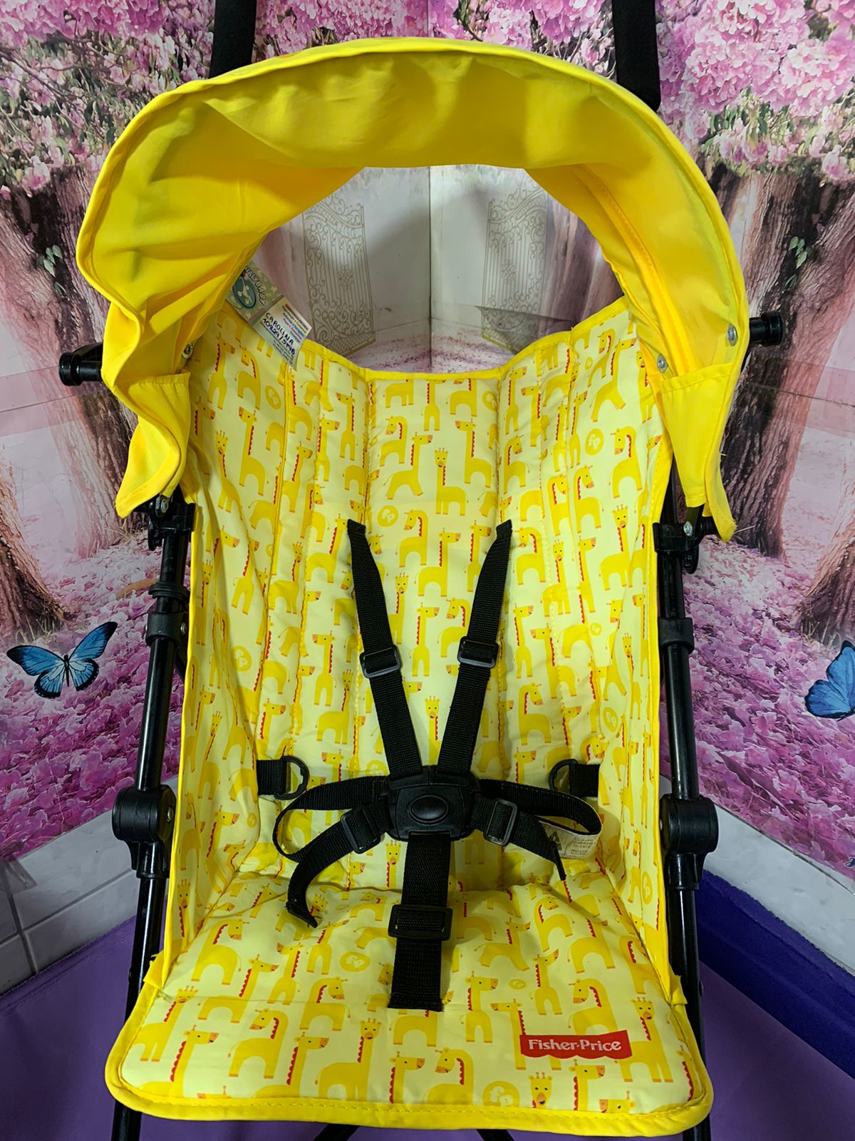 Carrinho de Passeio - Boogie Girafa - Amarelo - Fisher-Price - Imagem 2