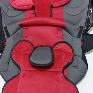 Tecido Para Cadeira De Carro Safety Vermelho Com Cinza (Usado)