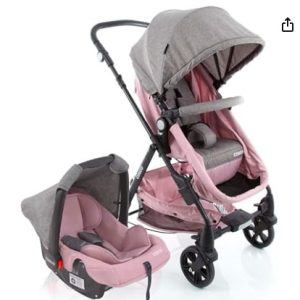 #Conjunto Carrinho Cosco Poppy e Bebê Conforto Wizz ( Novo)