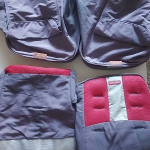 Forro e capota para carrinho Maclaren Duplo (SEMI NOVO)