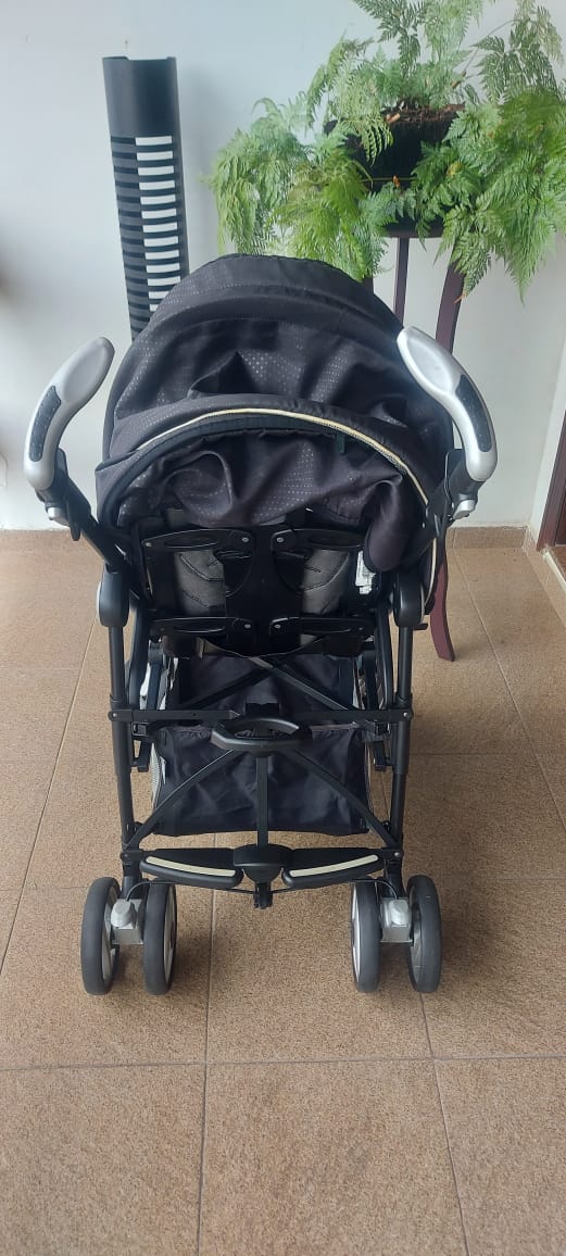 Carrinho de bebe Pliko P3 Compact Clássico Cielo Peg Perego - Imagem 2