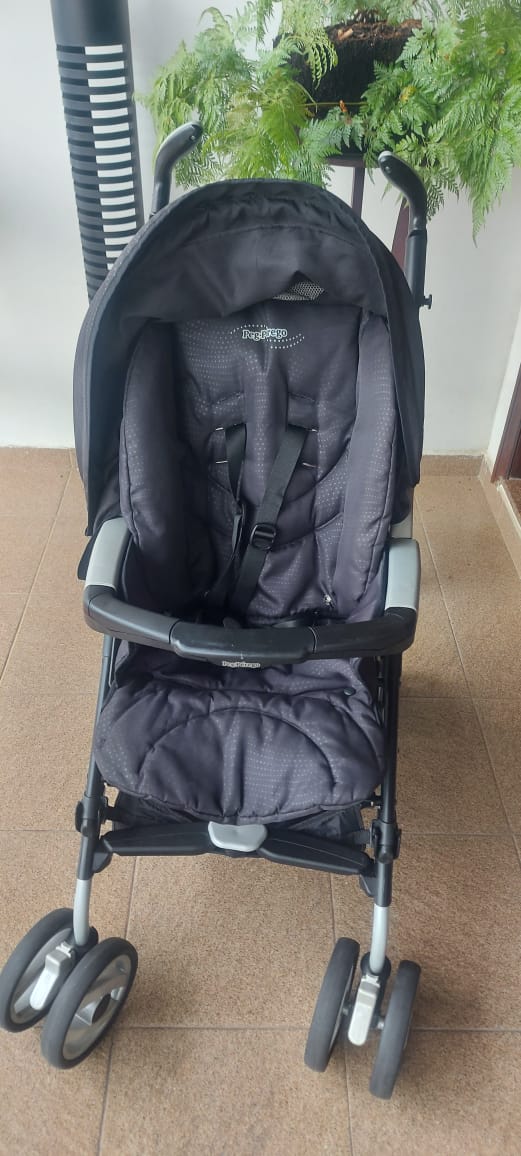 Carrinho de bebe Pliko P3 Compact Clássico Cielo Peg Perego - Imagem 3