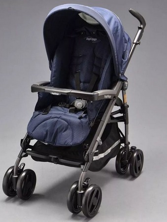 Carrinho de bebe Pliko P3 Compact Clássico Cielo Peg Perego