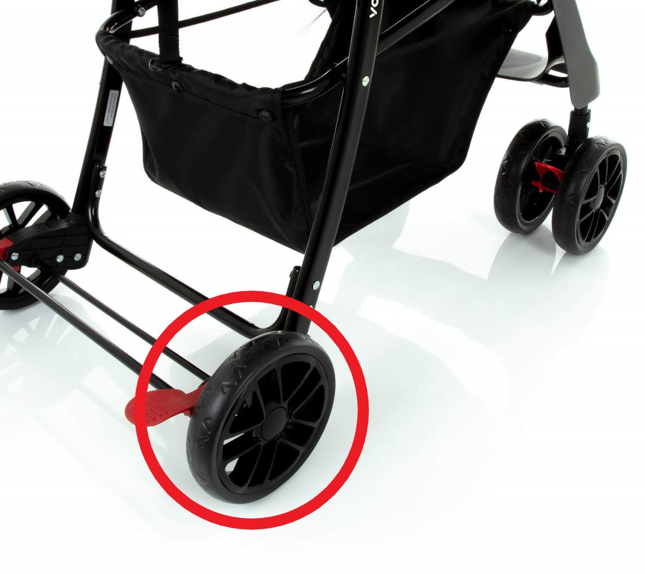 Roda Traseira Voyage Change Preta